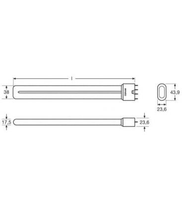 Lampada compatta Dulux L 40W 840 7338-6764
