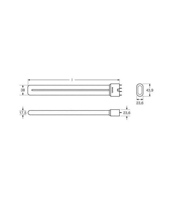 Lampe compacte à économie d'énergie Dulux L 24W 840 XT - Longue durée de vie – Photo
