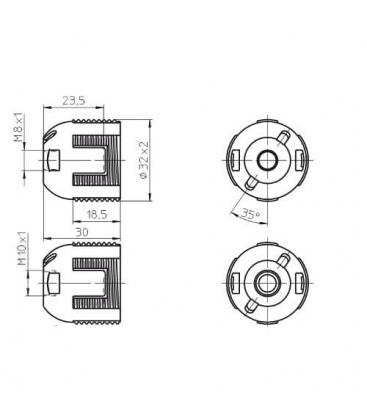 M10x1 Cover Cap - Essential for Your G9 Lampholder 7410-6993