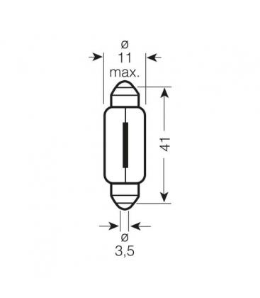 Bombilla 24V para camión 6421 SV8.5 - Luz de potencia 7502-7269