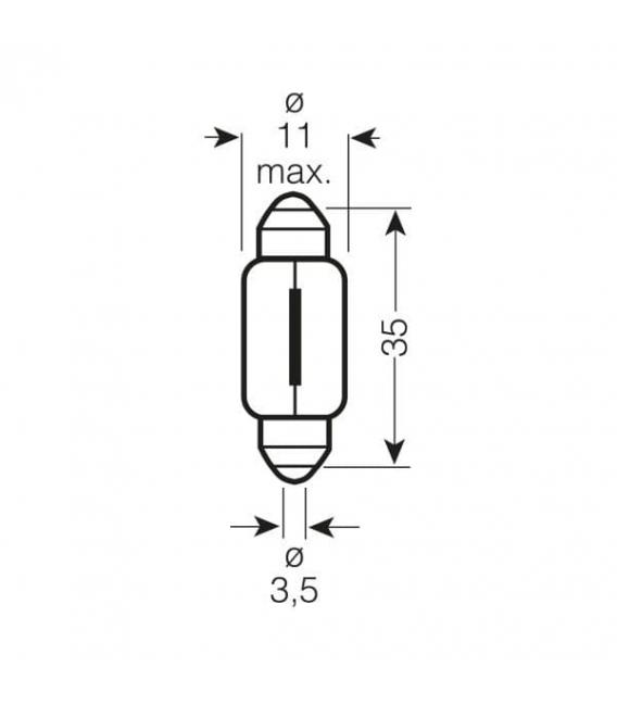 24V Lkw-Glühlampe C5W 6423 5W SV8.5 - Beleuchtungslösung – foto
