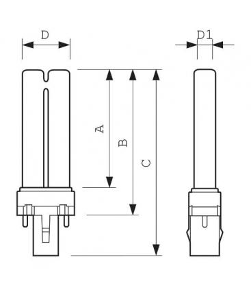 9W PL-S G23 UV-C: Soluzione lampada di sterilizzazione Premium 7561-7472