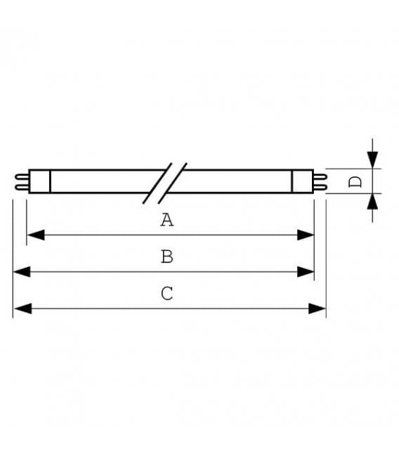 6W G5 Lamp BL TL 10 - UV-A Actinic Light – photo