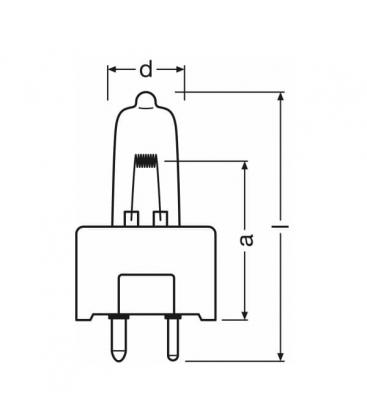 64628 Bombilla FDT 100W 12V GY9.5 - Uso Médico y Quirúrgico 7625-7715