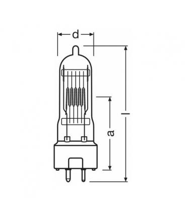 64717 FRM 650W 240V GY9.5 Lampes - Eclairage spécialisé 7637-7751