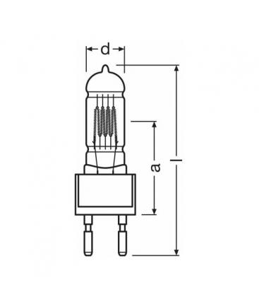 Lámpara 64721 FKH 650W 220V G22 - Specialty 7640-7762