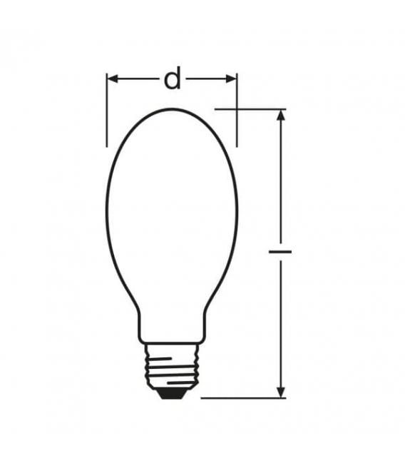 Lampada al sodio NAV-E 50W E27 - Non necessita di accenditore – Foto