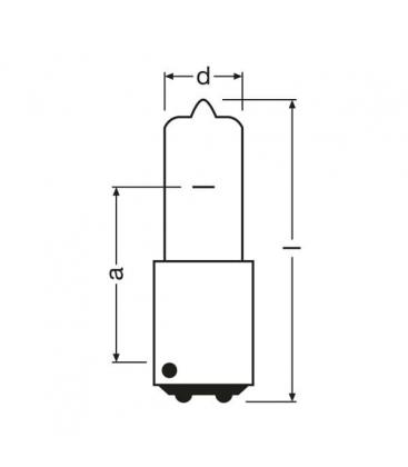 Lampada 50W 10V BA15d 62165 - Utilizzo per segnali stradali 7769-8172