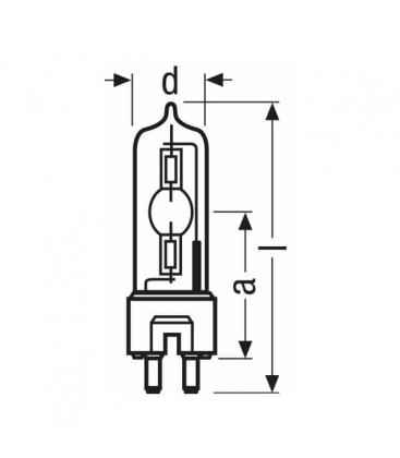 HMI 400W se UVS GZZ9.5 - Lampe spéciale unique 7808-8321