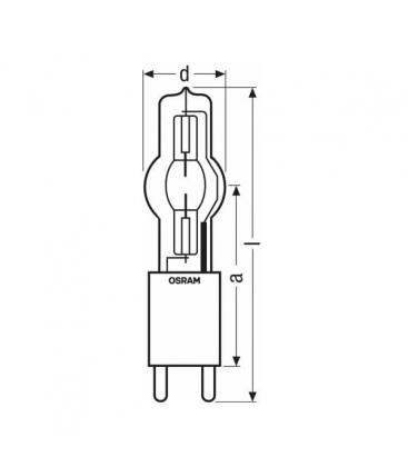 Lampe HMI 4000W se XS GX38 - Eclairage spécialisé 7811-8336