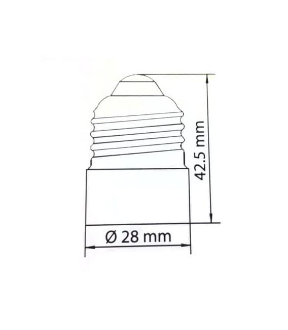 Adaptateur de douille de lampe E27 à E14 - Solution de conversion unique – Photo