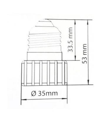 E27 to GU10 Lamp Holder Adapter - Conversion Solution 7903-8615