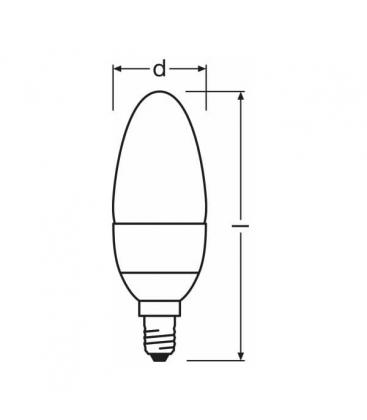 Lampada LED Star Classic B 6W Bianco Caldo E14 - Illuminazione elegante 7932-8703