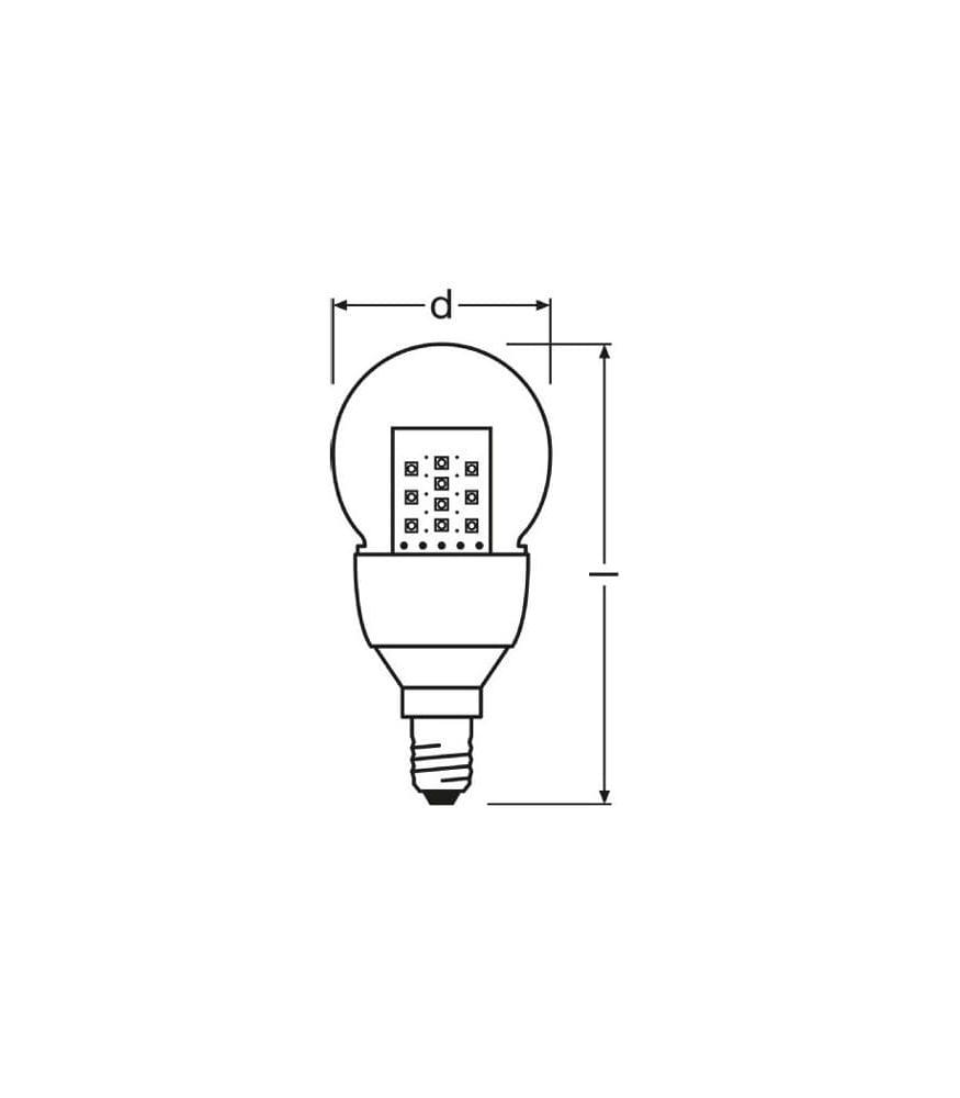 Led Parathom Cl P 15 2 5w 220v Ww E14 Osram Led Parathom Cl P 15 2 5w 220v Ww E14 Osram