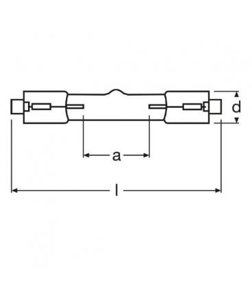 HTT 150 211W UV-A Lamp - R7s 220V Reprography 8023-8933
