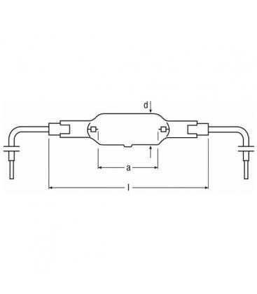 HTC-1000 241W 220V KY10s - Efficiency UV-A Lamp 8025-8937