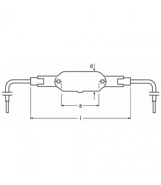 HTC-2000 349W 220V KY10s - Lampe UV-A à haut rendement. – Photo