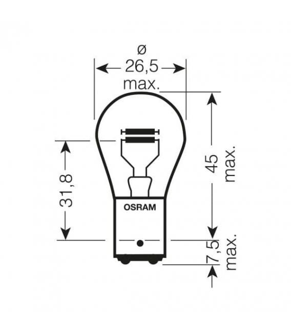 Truckstar PRO 24V BAY15d Glühlampe - P21 5W 7537 (21W) – foto