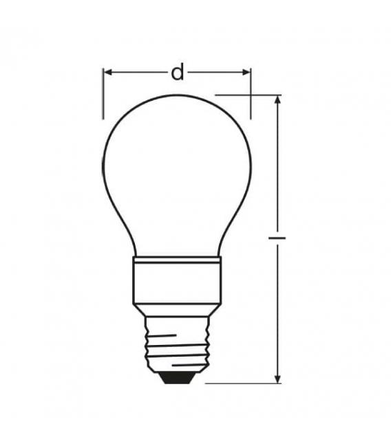 LED-Lampe Star Deco Classic A RD Rot E27 1W - Farbige Lampen – foto