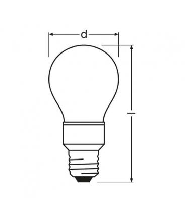 LED Lamp Star Deco Classic A RD Red E27 1W - Colored Lamp 8089-9112