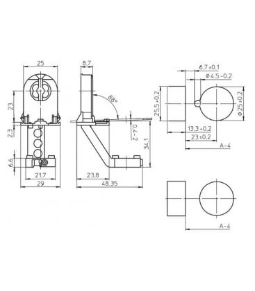 109332 Lampholder Base G13 - Push Through Design 8245-9614