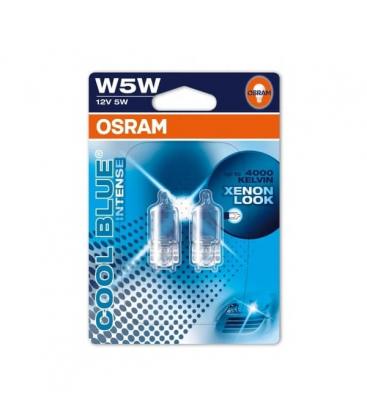 Lampadina auto W5W 12V 2825 HCBI alogena blu intenso - Confezione doppia – Foto