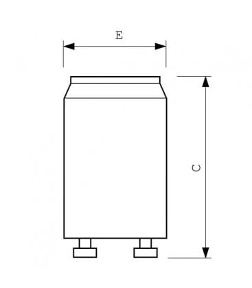 BodyTone St 25 UV Lamp Starter - 100W, 220V for Tanning Beds 8292-9806
