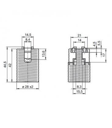 64101 Douille - Luminaire E14 de qualité supérieure 8318-9876