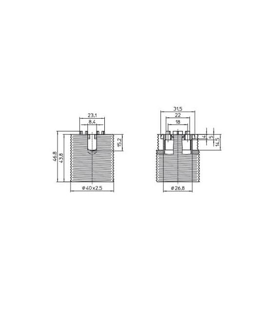 Portalampada 64501 - Perfetto per lampade E27 – Foto