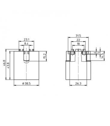 Black 64401 Lampholder E27 - Unique 8323-9884