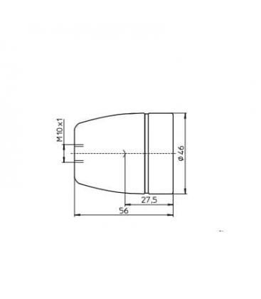Porcelain M10 62061 Lampholder - E27 Fixture 8326-9892