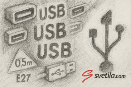 USB charger port in conjuction with lighting and lamps