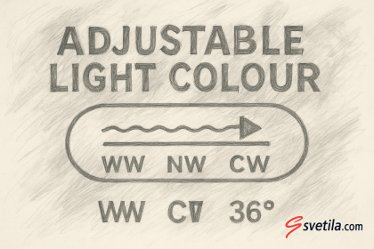 ¿Color de luz regulable en la luminaria?