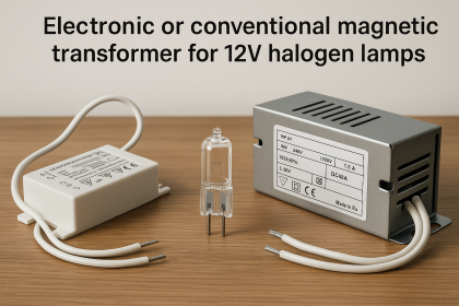¿Transformador magnético electrónico o convencional para lámparas halógenas de 12 V?
